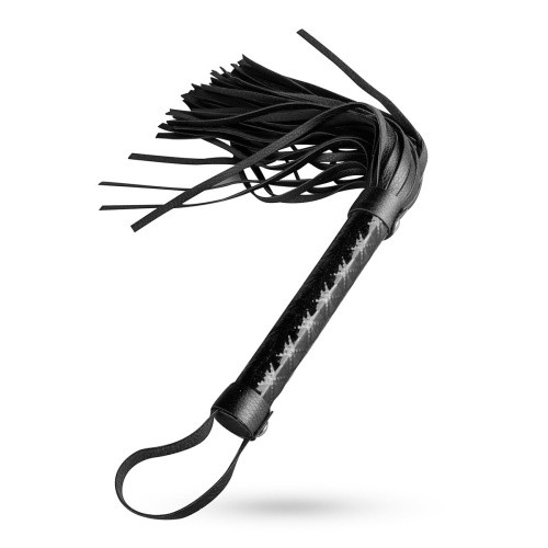 Whipped - Beat It Flogger - Black - батіг-флогер з екошкіри (чорний) - купити в Україні | Секс шоп SEX-SHOP.ua