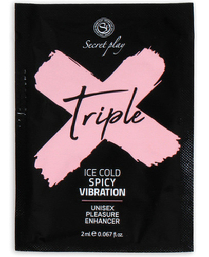Secret Play Triple X Icy Cold Spicy Vibration - Рідкий вібратор, 2 мл