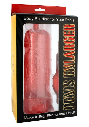Seven Creations Penis Enlarger - Вакуумная помпа для мужчин, 20х5.5 см (красный) - sex-shop.ua