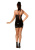 Avanza - Чорна лакована сукня зі шнурівкою, L