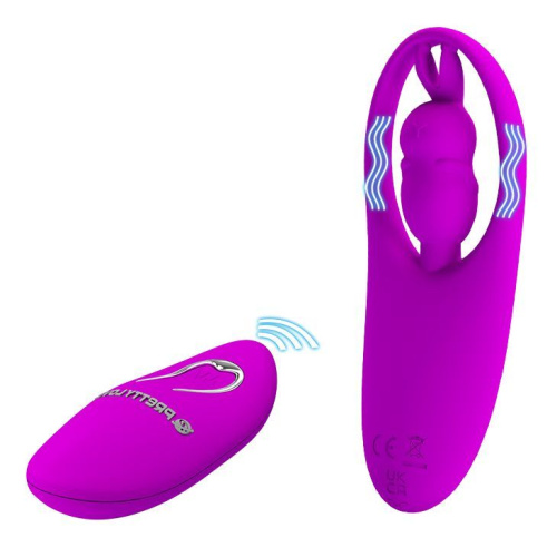 LyBaile Pretty Love Wild Rabbit Stimulator - вибратор для клитора с кроликом, 10.8х4 см (фиолетовый)
