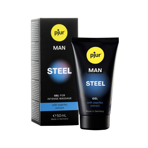 Возбуждающий гель для массажа Pjur Man Steel Ge, 50 мл