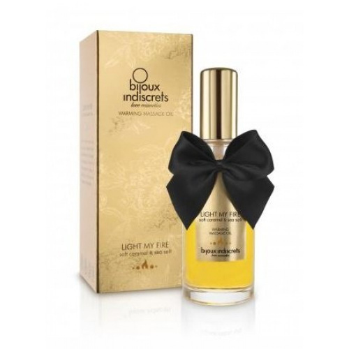 Bijoux Indiscrets Light My Fire - Caramel & Sea salt - Разогревающее масло, 100 мл