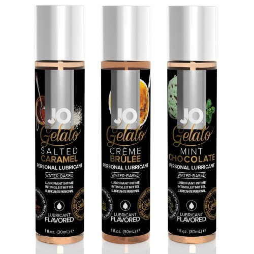 System JO Tri-Me Triple Pack Gelato подарочный набор оральных смазок, 3 х 30 мл