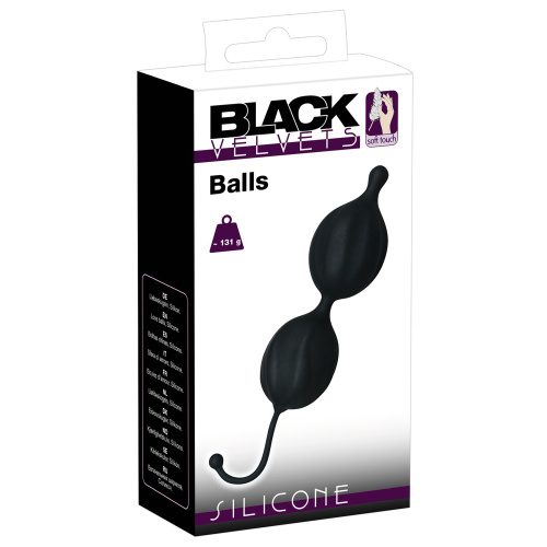 Orion Black Velvets Love Balls вагінальні кульки зі зміщеним центром ваги, 16х3.7 см