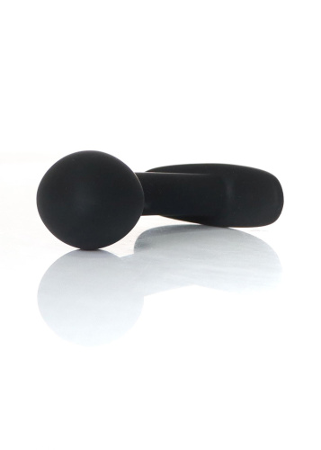 Анальная пробка Boys of Toys Silicone Black Curved Plug - размер S