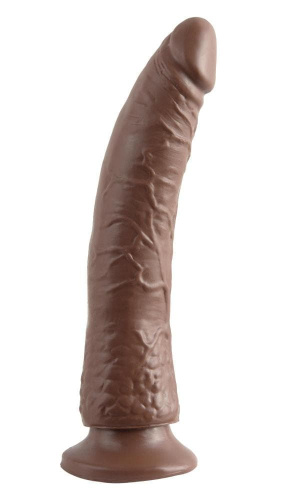 Фаллоимитатор Basix Slim 7, 18х3,5 см (коричневый) - sex-shop.ua