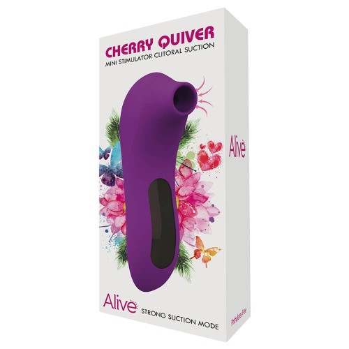 Alive Cherry Quiver - Невеликий вакуумний стимулятор для клітора, 12х2.7 см
