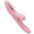 KisToy Katy Max - Вібратор-кролик з обертанням стовбура та вакуумною стимуляцією, 12х3.4 см (рожевий)
