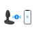 Анальная пробка с подсветкой и вибрацией OhMiBod Lumen powered by KIIROO, 10.2х3.3 см (чёрный)