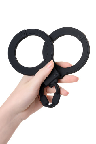 A-Toys By Toyfa - Силиконовые наручники (чёрные) - sex-shop.ua