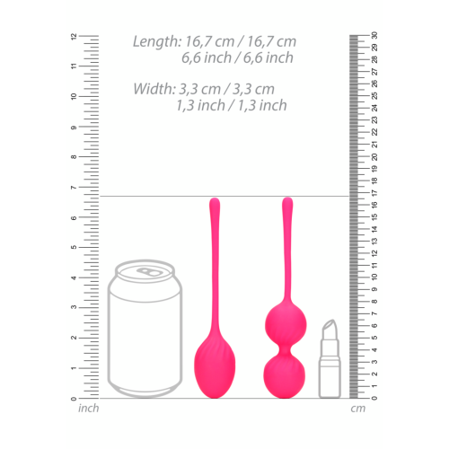Набор вагинальных шариков Loveline 2 Piece Thumping Kegel Ball Set