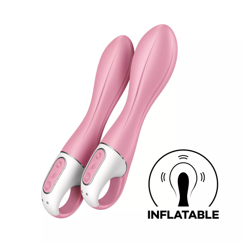 Satisfyer Air Pump Vibrator 2 - Надувной вибратор для оргазма, 20.9х3.8 см (розовый) - sex-shop.ua