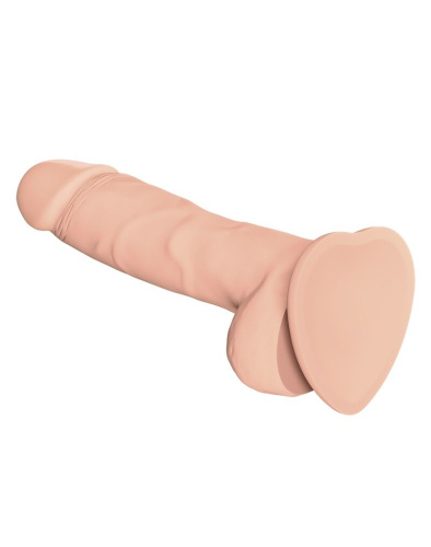 Strap-On-Me Soft Realistic Dildo Vanilla - L - реалистичный фаллоимитатор, 19х4.1 см (телесный)