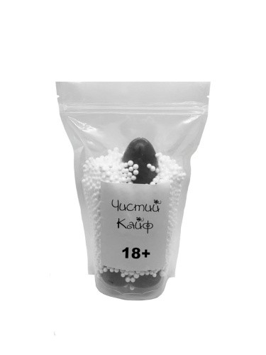 Чистый Кайф Black size L - Крафтовое мыло-член с присоской, 16,5х3,8 см (черный) - sex-shop.ua