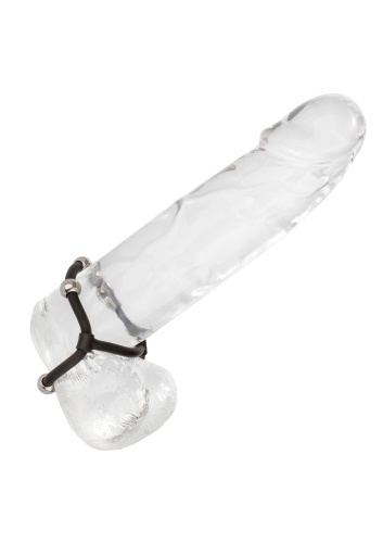 California Exotic Novelties - Beaded Dual Silicone Maximizer - Насадка на член с бусинами, 3.75 см (черный)