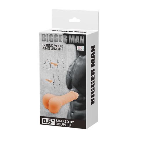 Real Body Two In One - насадка на член - мастурбатор 2-в-1, 20х4 см