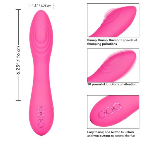 CalExotics California Dreaming Surf City Centerfold-вібратор для точки G, 16х3, 75 см - купити в Україні | Секс шоп SEX-SHOP.ua