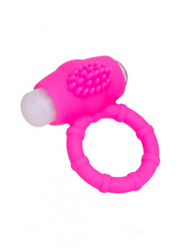 Toyfa A-Toys - виброкольцо с шипами, 2.5 см (розовое)