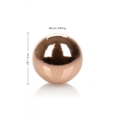 CalExotics Climax Weighted Kegel Balls Nickel-Free - Rose Gold - Вагинальные шарики, 2 шт (золотистый)