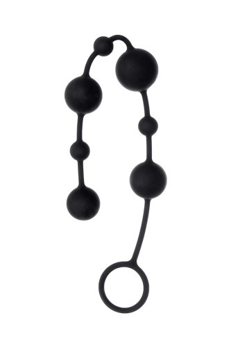 Toyfa A-Toys - анальная цепочка, 36х3.1 см (черный) - sex-shop.ua
