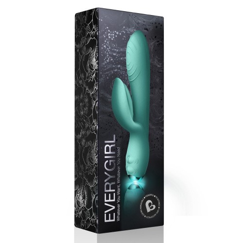 Rocks Off Every Girl Teal - красивий вібратор, 18х3.5 см (бірюзовий) - купити в Україні | Секс шоп SEX-SHOP.ua