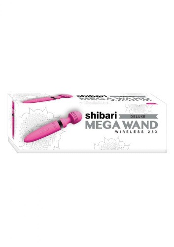 Shibari Deluxe Mega Wand Wireless 28x Pink - Стимулятор (розовый) - sex-shop.ua