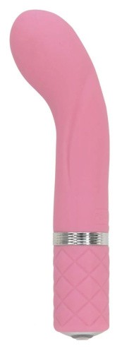 Pillow Talk Racy Pink - Роскошный вибратор с кристаллом Сваровски для точки G, 12.7х2.2 см. (розовый)