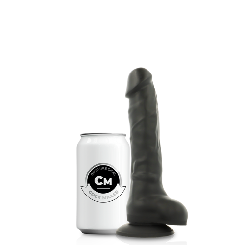 COCK MILLER - Гибкий фаллоимитатор на присоске, 15х3,3 см (черный) - sex-shop.ua