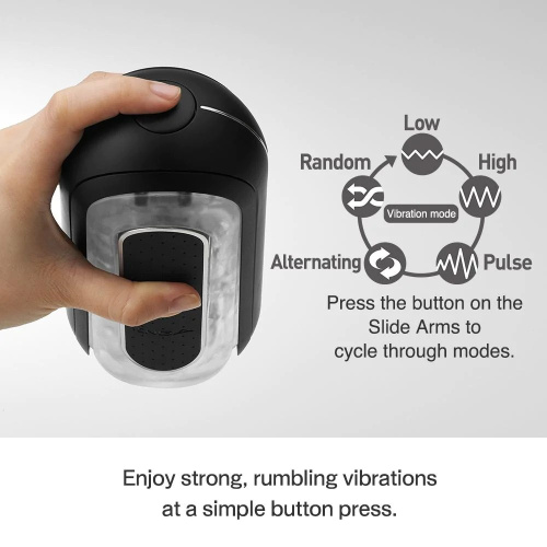 Tenga Flip Zero Electronic Vibration Black, мастурбатор с изменяемой интенсивностю, раскладной, 18х7.5 (чёрный)