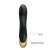 Pretty Love Royal Pleasure Vibrator - Вибратор-кролик с позолоченной рукояткой, 19.2х3.8 см (черный)