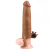 LoveToy - Add 3" Vibrating Penis Sleeve - Насадка на член с вибрацией, 19.5х4.3 см (коричневый) - sex-shop.ua