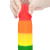 LoveToy 9'' Prider Dildo - радужный силиконовый фаллоимитатор с присоской, 22.5х4 см - sex-shop.ua