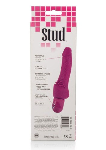 California Exotic Novelties Stud Cliterrific - Вибратор, 19х6.25 см (розовый)