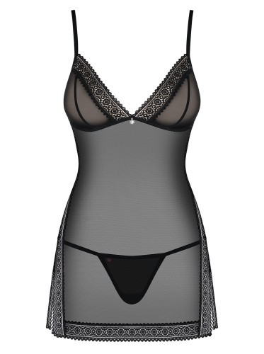 Obsessive 862-CHE-1 chemise - сексуальная сорочка, S/M