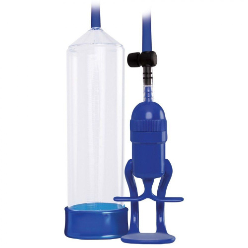 Ns Novelties Bolero Pump - Чоловіча вакуумна помпа, 20х6.9 см (синій)
