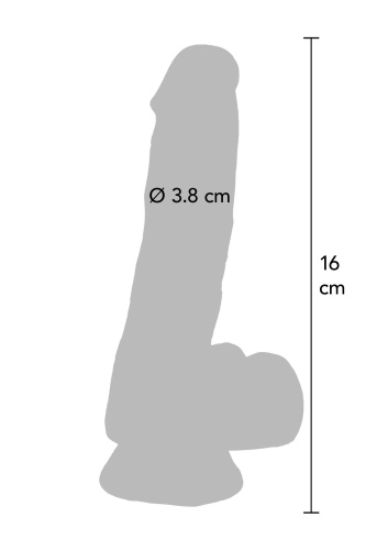 Фалоімітатор Get Real Clear Dildo 7 inch, 16 см - купити в Україні | Секс шоп SEX-SHOP.ua