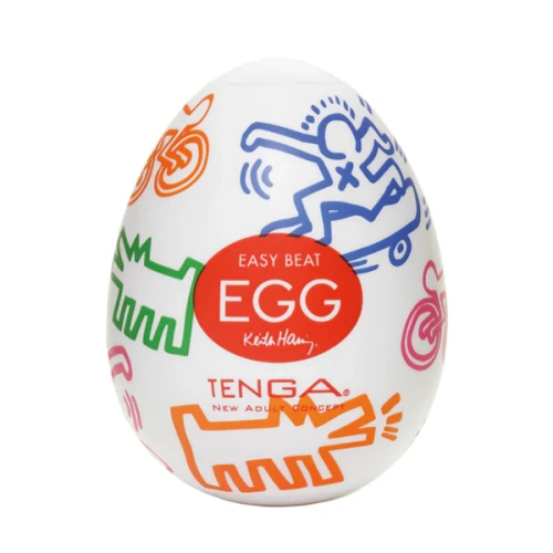 Мастурбатор-яйцо Tenga Keith Haring Street Egg - sex-shop.ua