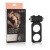 CalExotics Lovers Gear Figure 8 Enhancer - двойное виброкольцо, 10х3 см (черный)