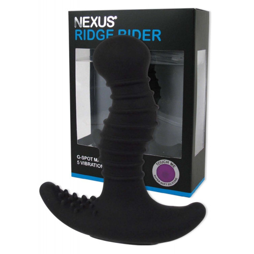 Массажер простаты Nexus - Ridge Rider Black, 9.5х3.5 см (черный) - sex-shop.ua