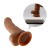 LyBaile Beautiful Angelo Dildo Suction Cup Brown 7,8 " - Фаллоимитатор с реалистичной подвижной текстурой, 20х3.8 см (коричневый)