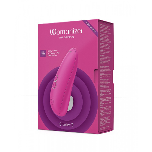 Womanizer Starlet 3 + Лубрикант 50 мл - Вакуумный стимулятор нового поколения, 11х4.6 см (розовый) - sex-shop.ua