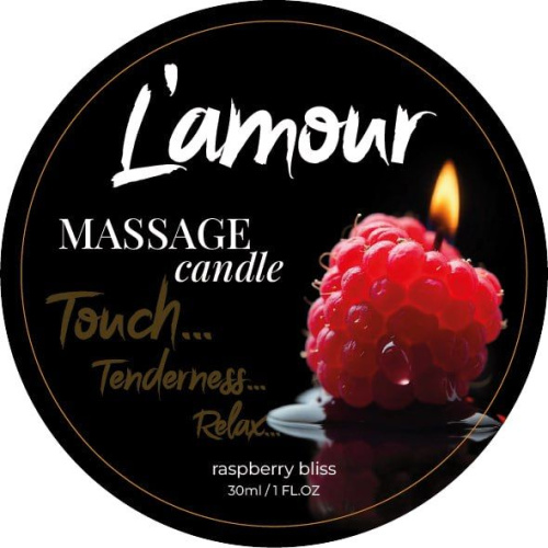 Масажна свічка L'amour Raspberry Bliss, 30 мл (малина) - купити в Україні | Секс шоп SEX-SHOP.ua