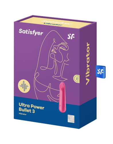 Satisfyer Ultra Power Bullet 3 - Вібропуля, 8,7х2,3 см (рожевий)