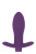MAI Attraction Toys №87 перезаряжаемая анальная пробка с вибрациоей, 11х3,5 см (фиолетовый) - sex-shop.ua