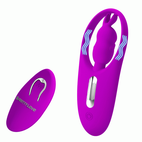 LyBaile Pretty Love Wild Rabbit Stimulator - вибратор для клитора с кроликом, 10.8х4 см (фиолетовый)