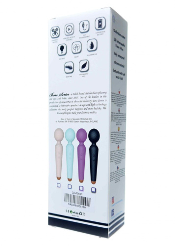 Rechargeable Power Wand - Вибратор-микрофон, 19,5 см (голубой)