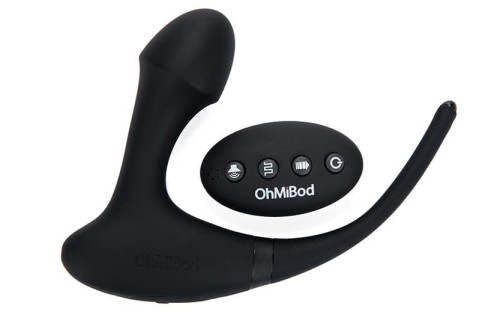 OhMiBod - Club Vibe 3.OH Hero анальный вибратор с дистанционным управлением, 7х3.2 см (чёрный) - sex-shop.ua