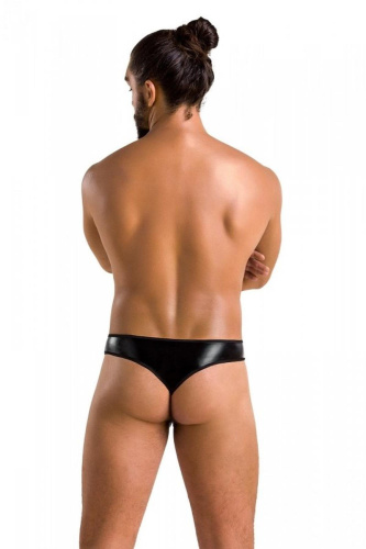 Passion - 033 THONG PAUL black - Сексуальные мужские стринги, L/XL
