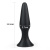 LoveToy Lure Me Silicone Anal Plug S - Анальная пробка, 11.5х2.7 см (чёрная)